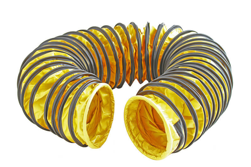 Luchttransportslang, Ø550mm, lengte 7600mm, warmte bestendig, type B