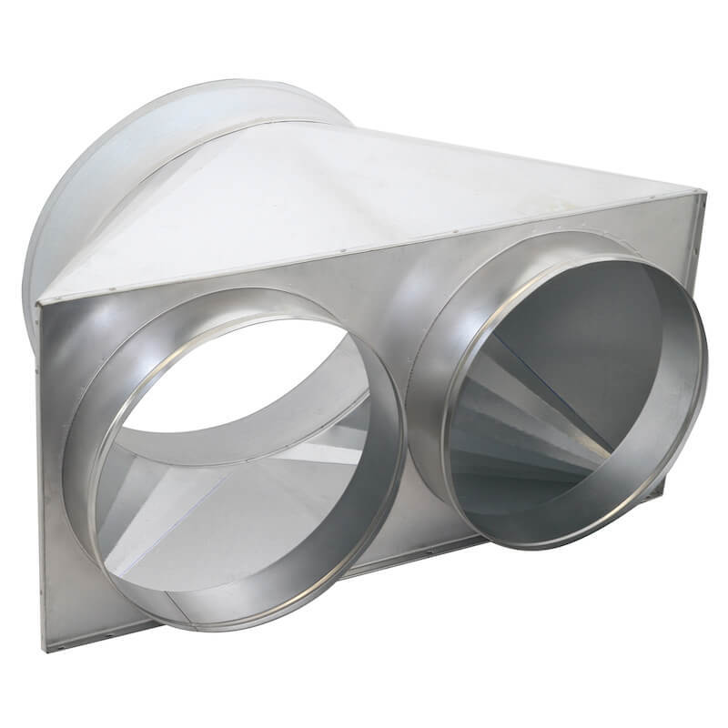 Verloopstuk 2x Ø˜420mm voor HEYLO K 120 en K 170