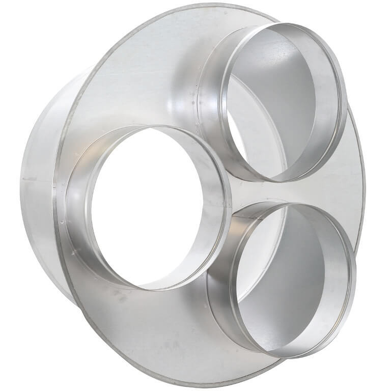 Verloopstuk 3x Ø˜305mm voor HEYLO K 120 en K 170