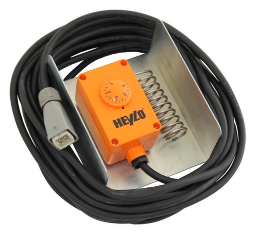 [5001240100] HEYLO ruimte thermostaat  voor vochtige ruimtes t.b.v. olieheater incl. 10 meter kabel en stekker
