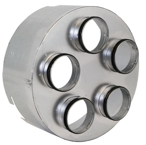 [5001200017] HEYLO vijftraps aanzuig-, uitblaasadapter (1 x 420 mm > 5 x 100 mm) voor PowerVent 3000