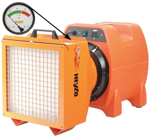 [5001110870] HEYLO Stofstop PLUS, PowerVent 3000 mobiele luchtreiniger met filterkast incl. filters